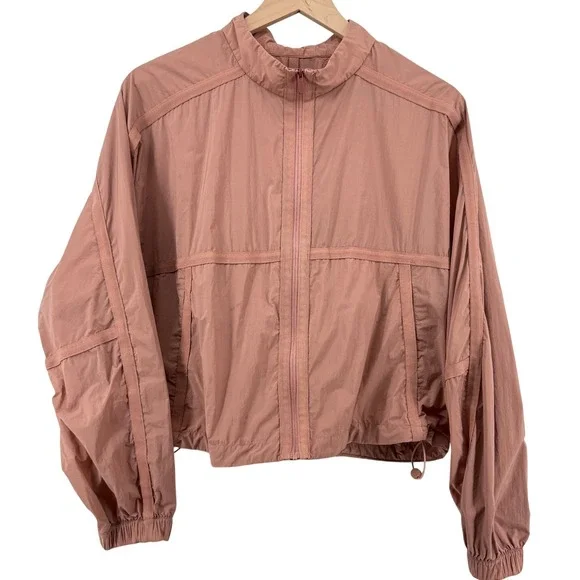 Lululemon Slip into the Moment Short Jacket Chalky Rose Pink Women 10 Light - Picture 3 of 10